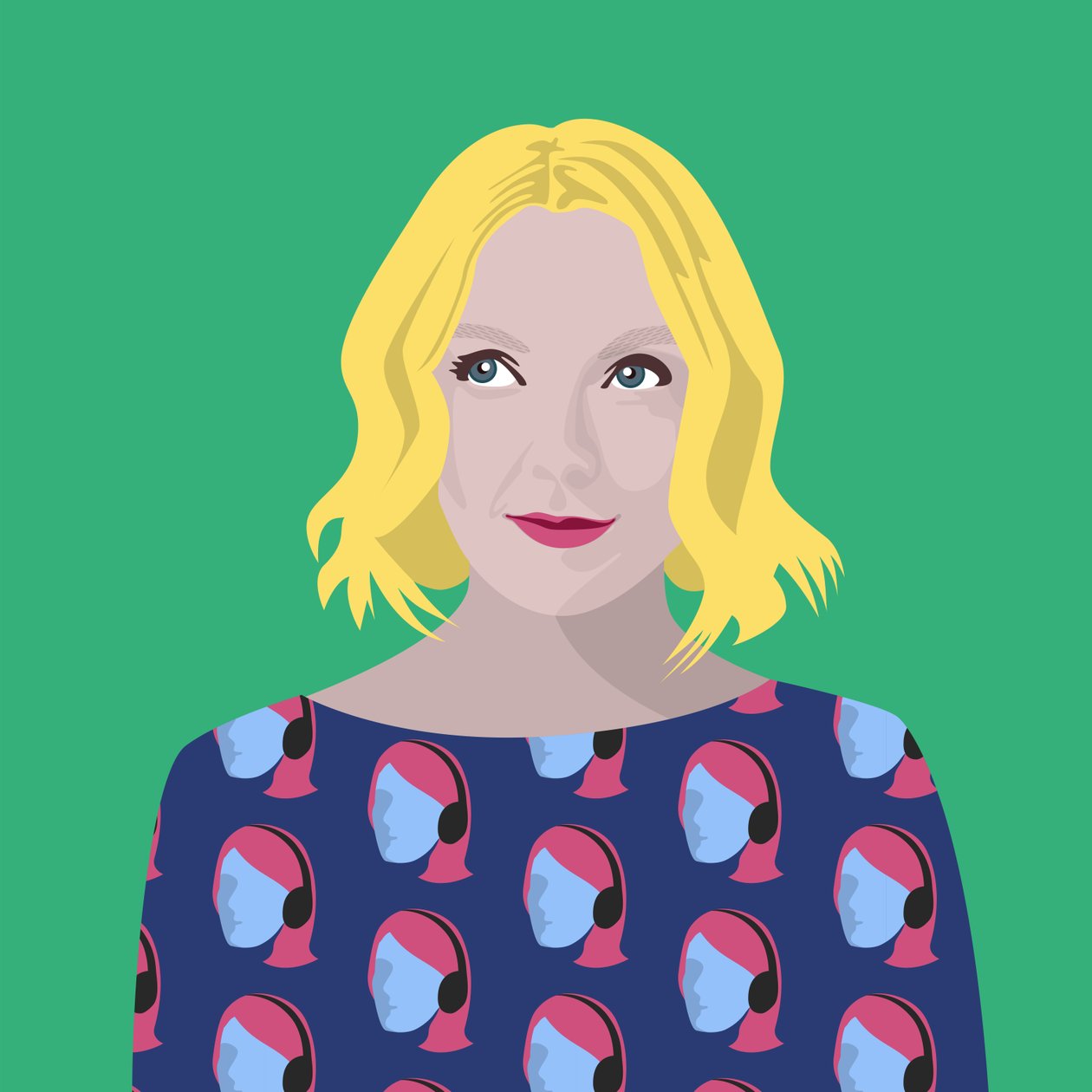 Portrett av Lauren Laverne av Claire Huntley
