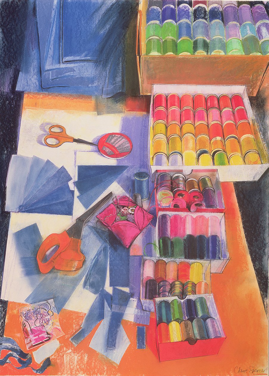arbeidsbenk av Claire Spencer