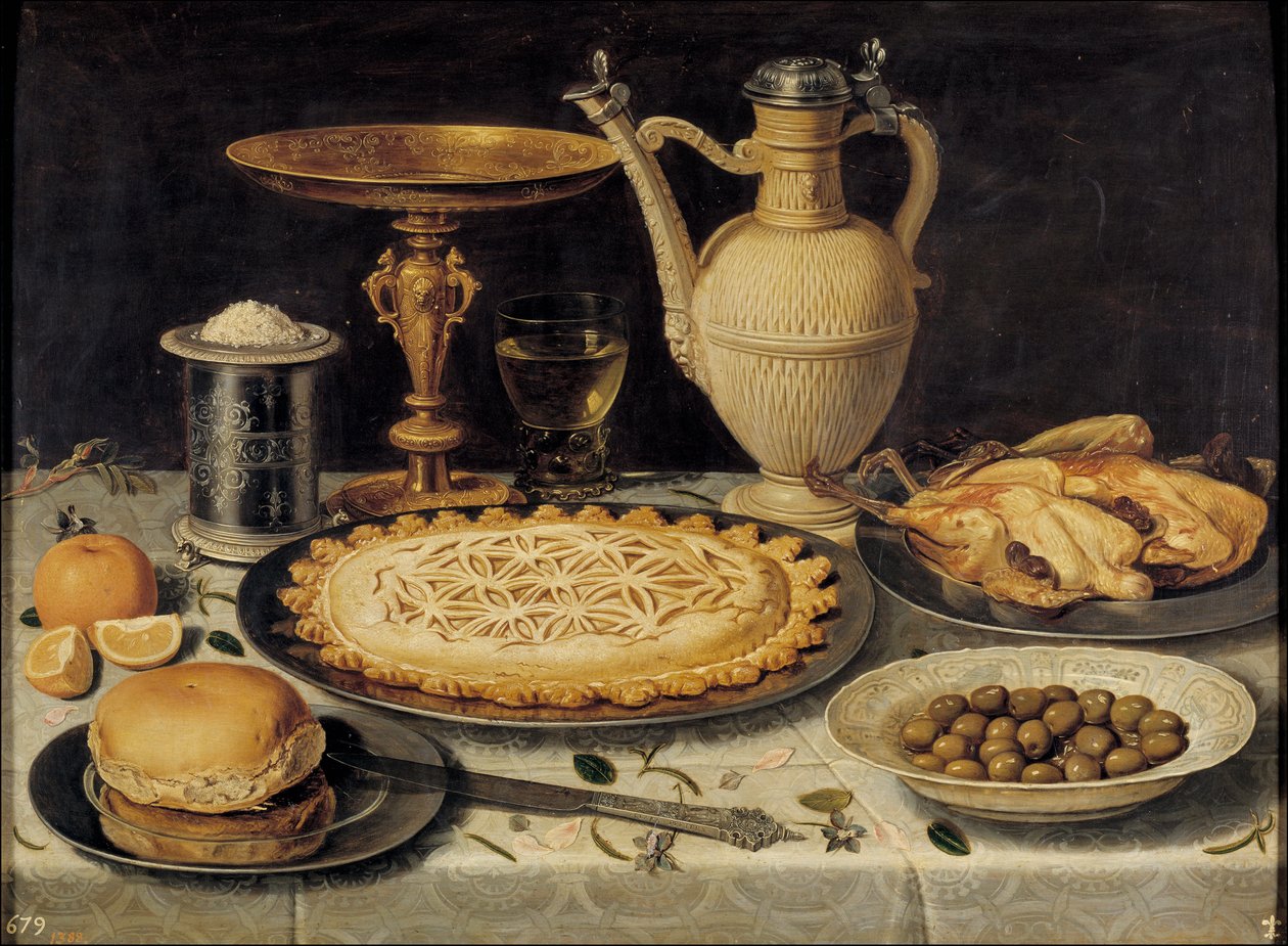Nature morte - Stilleben - Maleri av Clara Peeters (1594-1658) av Charlotte Evans
