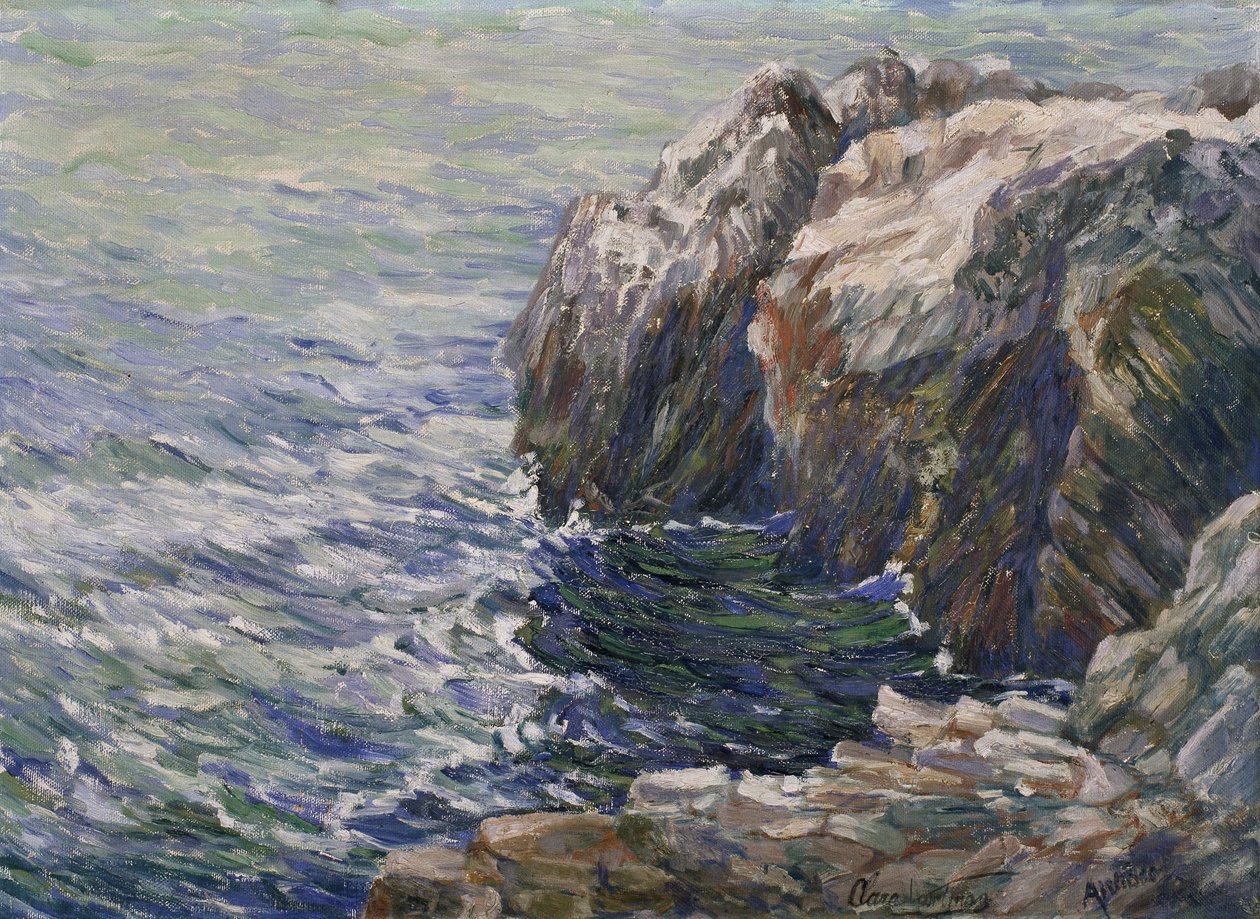Cap d#39;Antibes, Côte d#39;Azur (olje på lerret) av Clara Voortman