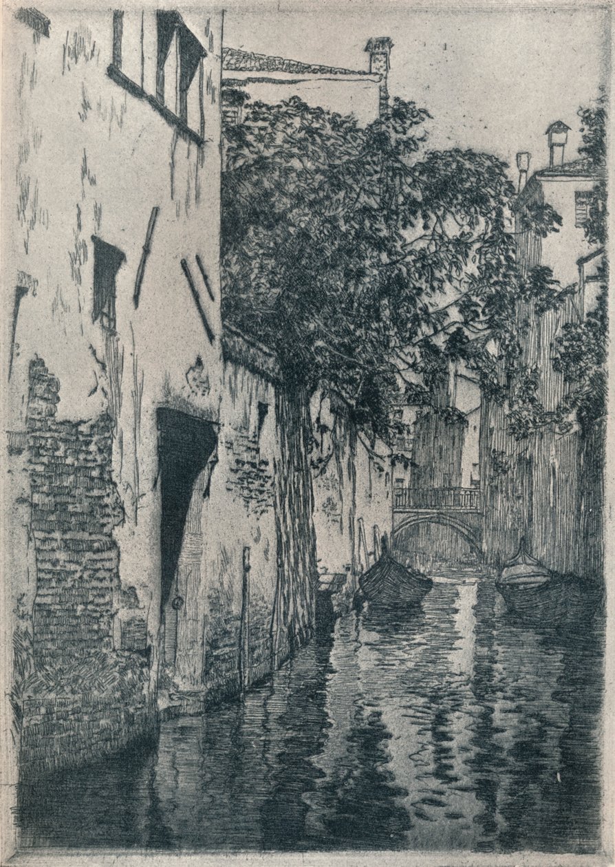 San Agostino-kanalen, Venezia, c1905 1914-1915 av Clarence Gagnon
