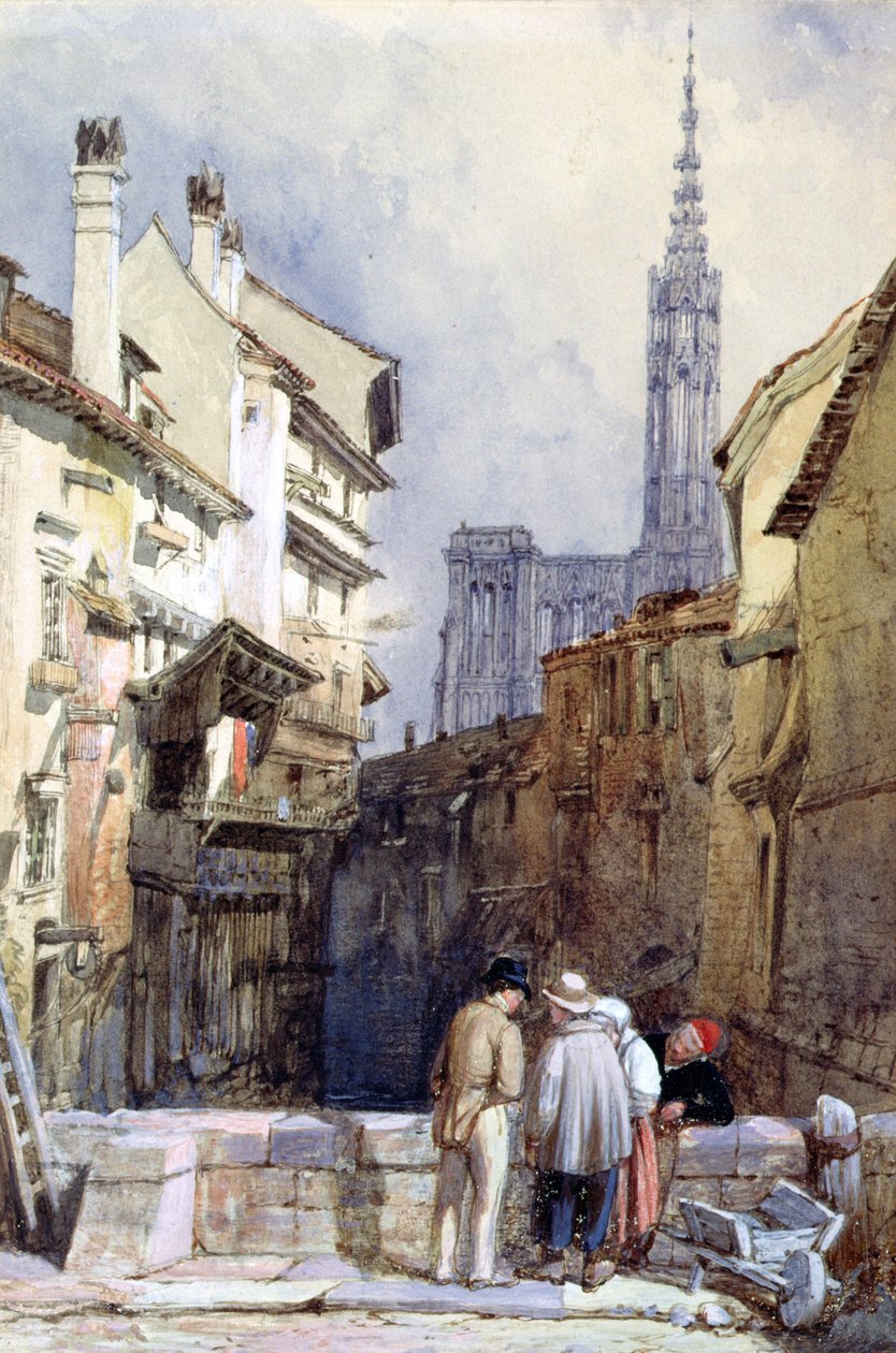 En kanal ved Strasbourg av Clarkson Frederick Stanfield
