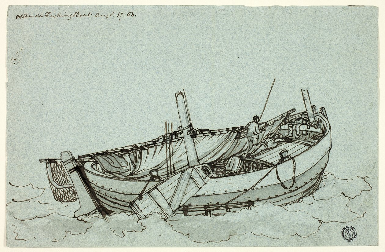 Ostende fiskebåt av Clarkson Stanfield