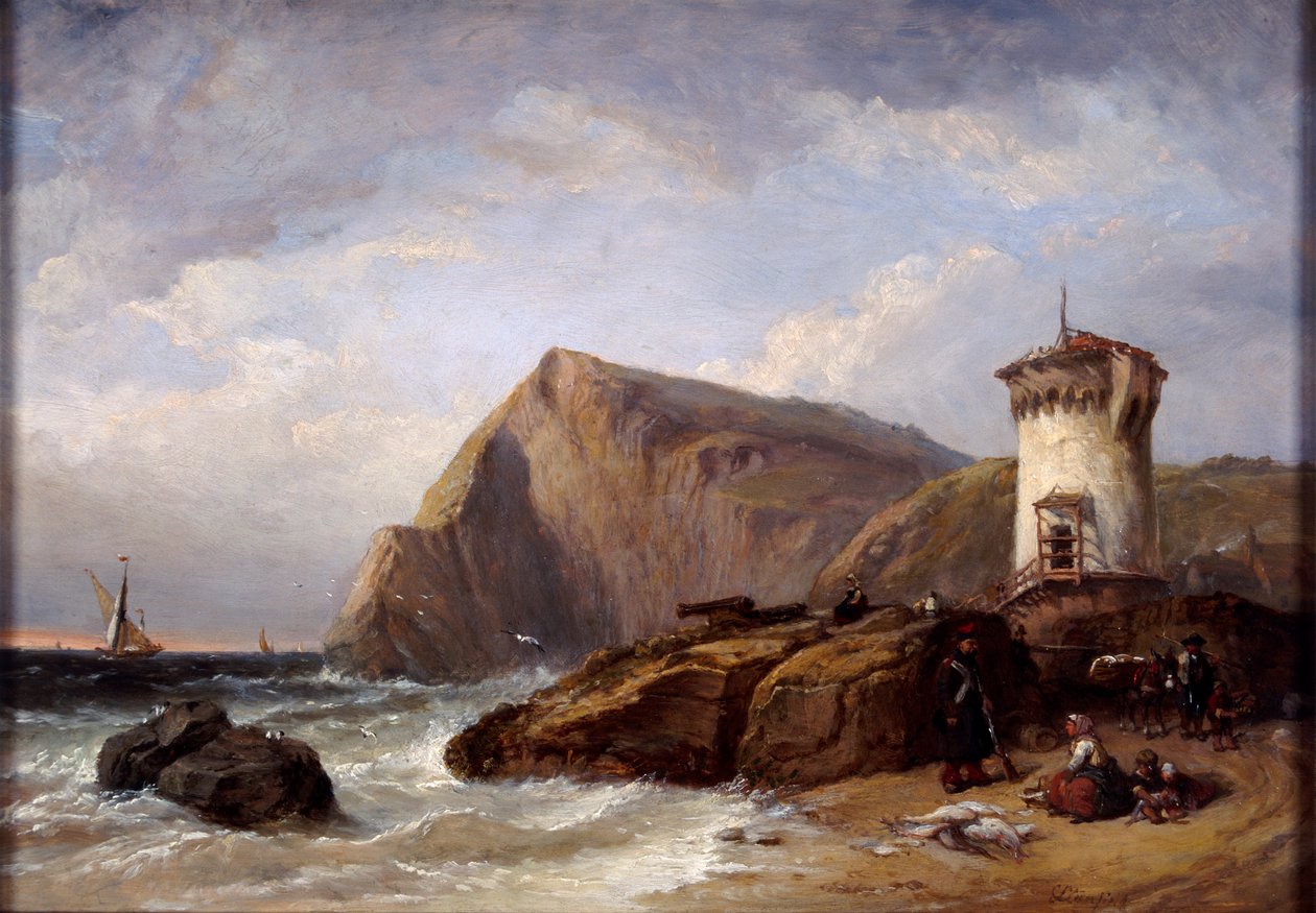 Terracina-tårnet, 1854 av Clarkson Stanfield