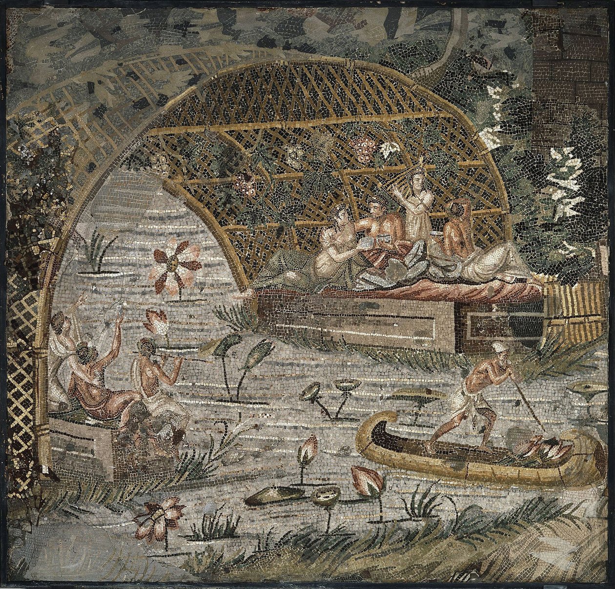 Nilen mosaikk av Palestrina, 3. århundre. f.Kr av Classical Antiquities