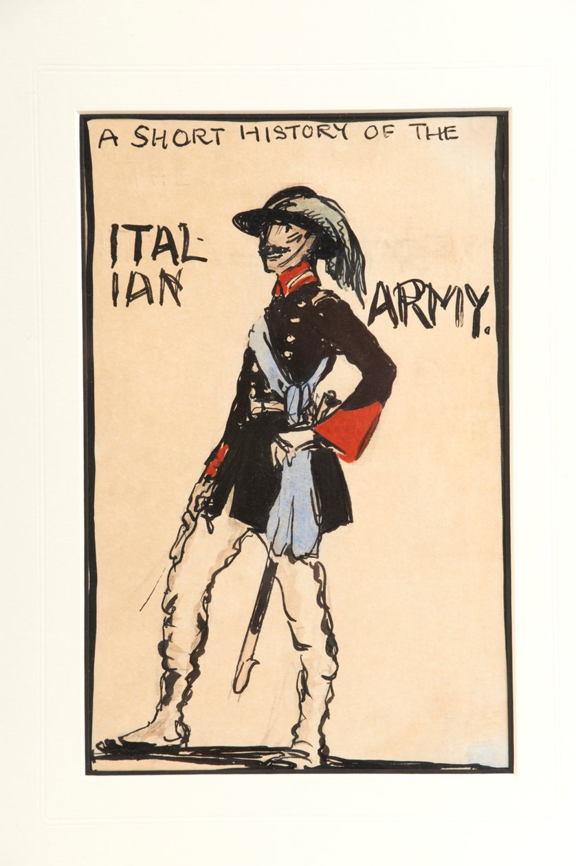 En kort historie om den italienske hæren, 1917 av Claud Lovat Fraser