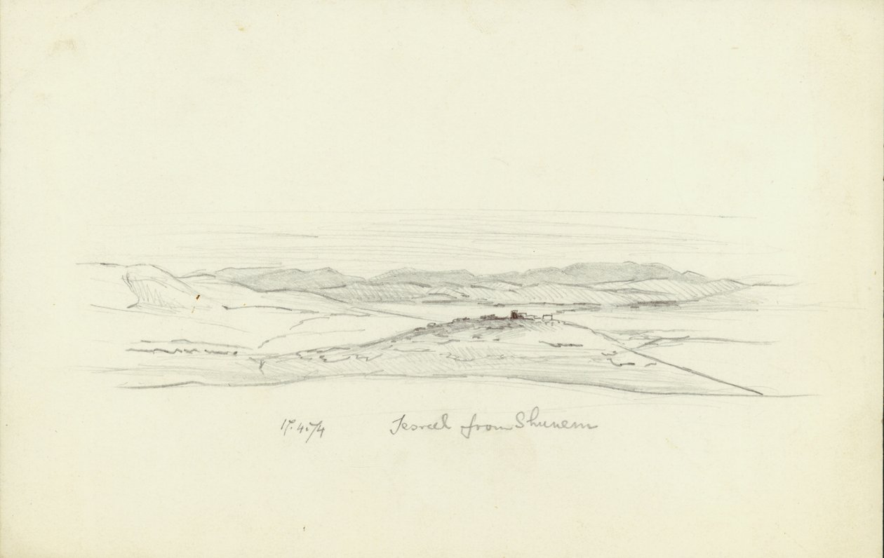 Jisreel fra Shunem, 1874 av Claude Conder