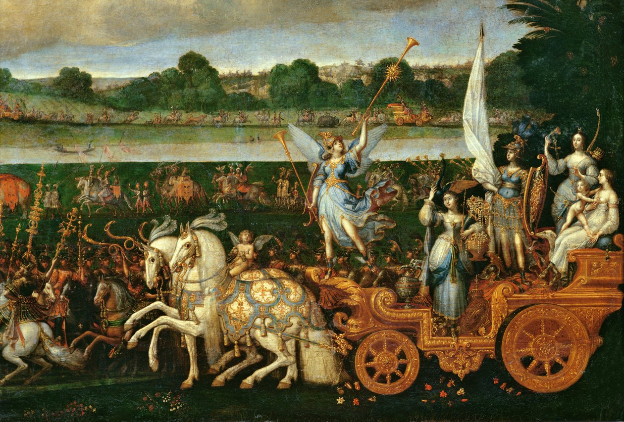 Jord, detalj på høyre side, ca. 1640-41 av Claude Deruet