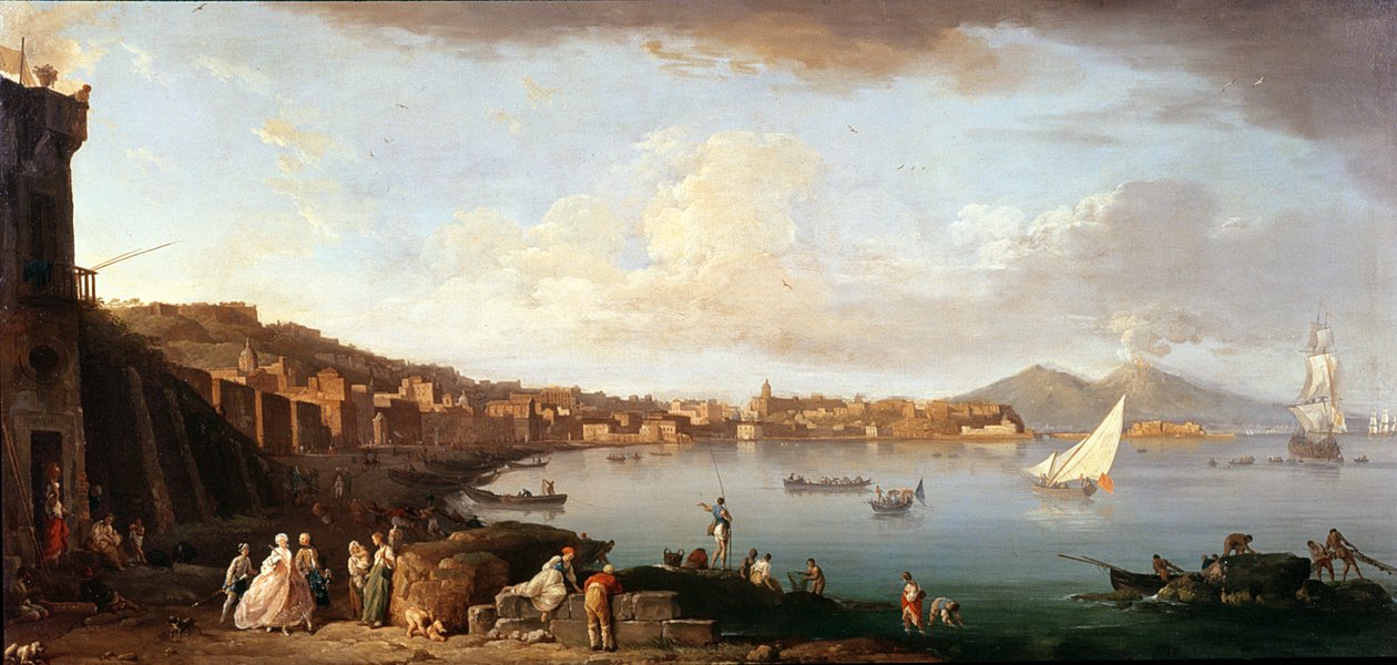 Napolibukta fra nord av Claude Joseph Vernet
