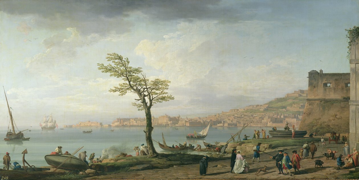 Utsikt over Napolibukten, 1748 av Claude Joseph Vernet