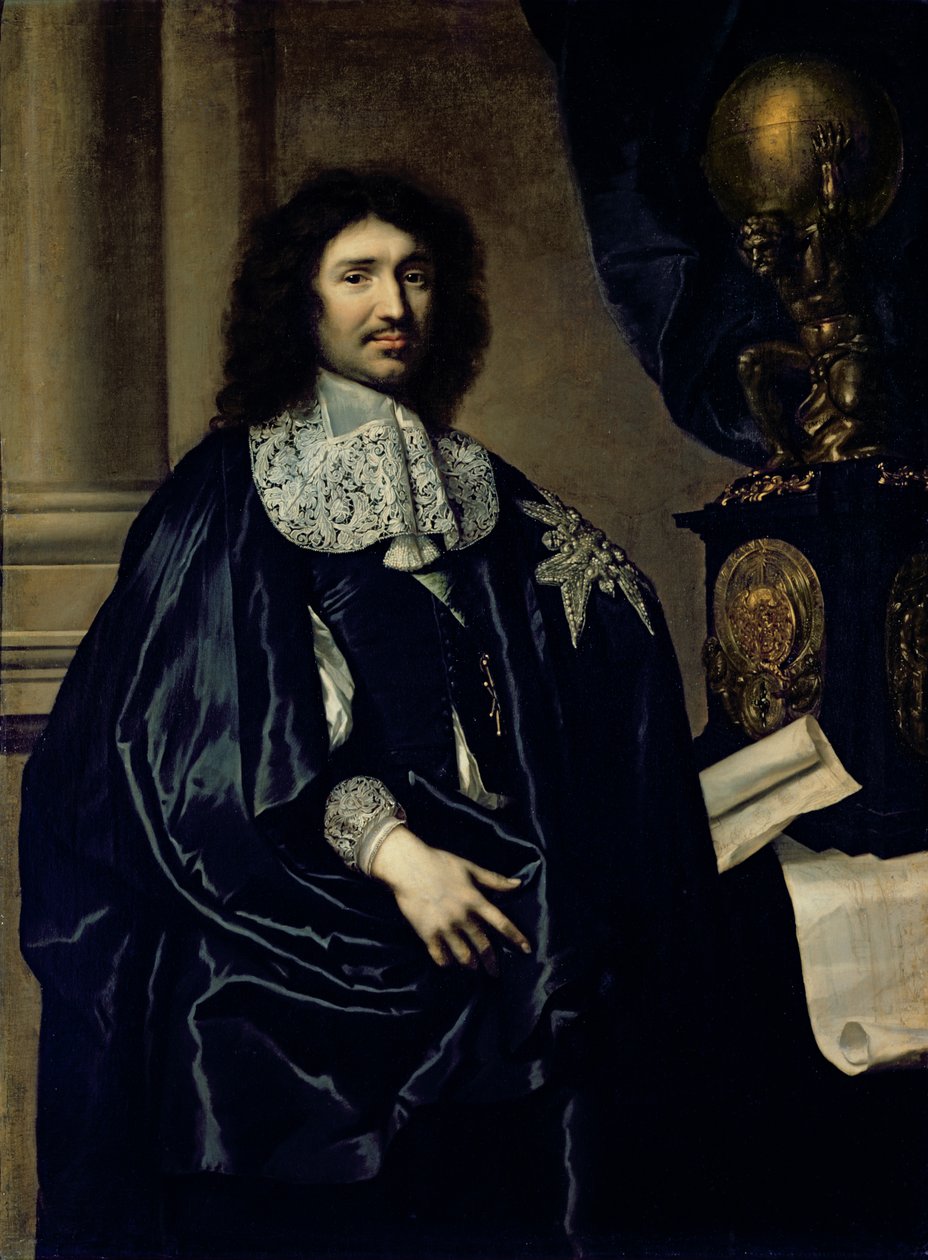 Portrett av Jean-Baptiste Colbert de Torcy (1619-83) 1666 av Claude Lefebvre