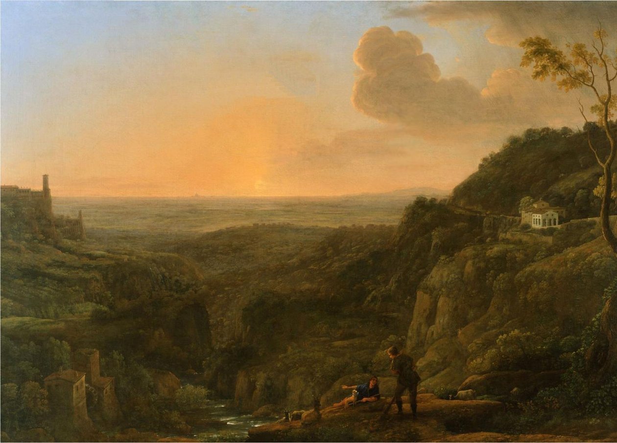 Utsikt over den romerske Campagna fra Tivoli av Claude Lorrain