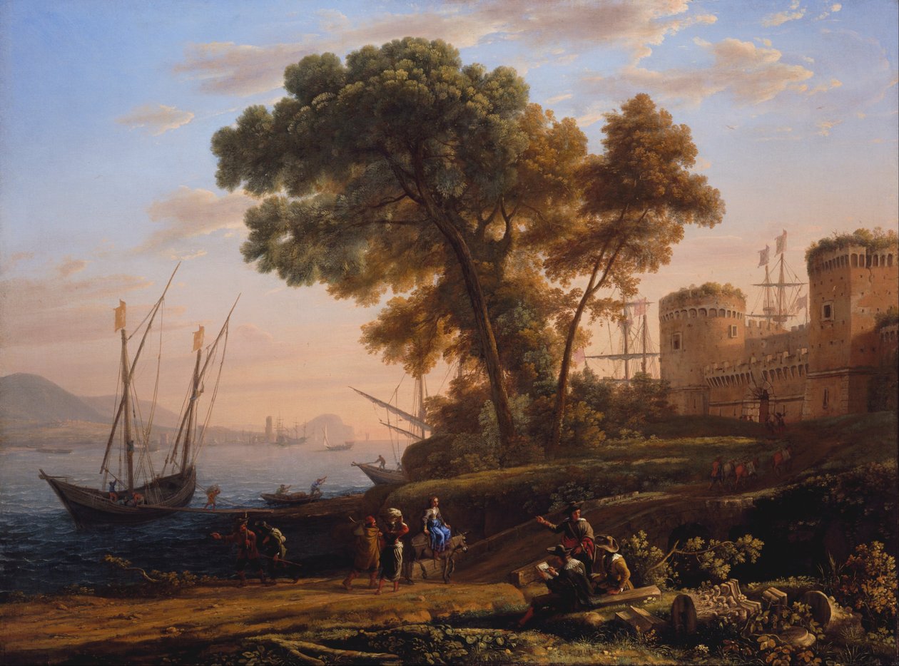 En kunstner som studerer fra naturen av Claude Lorrain
