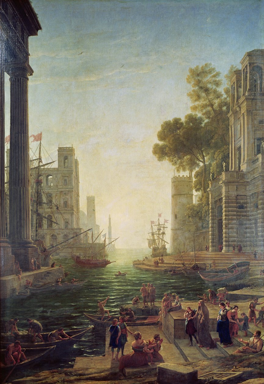 Ombordstigning av St. Paul ved Ostia av Claude Lorrain