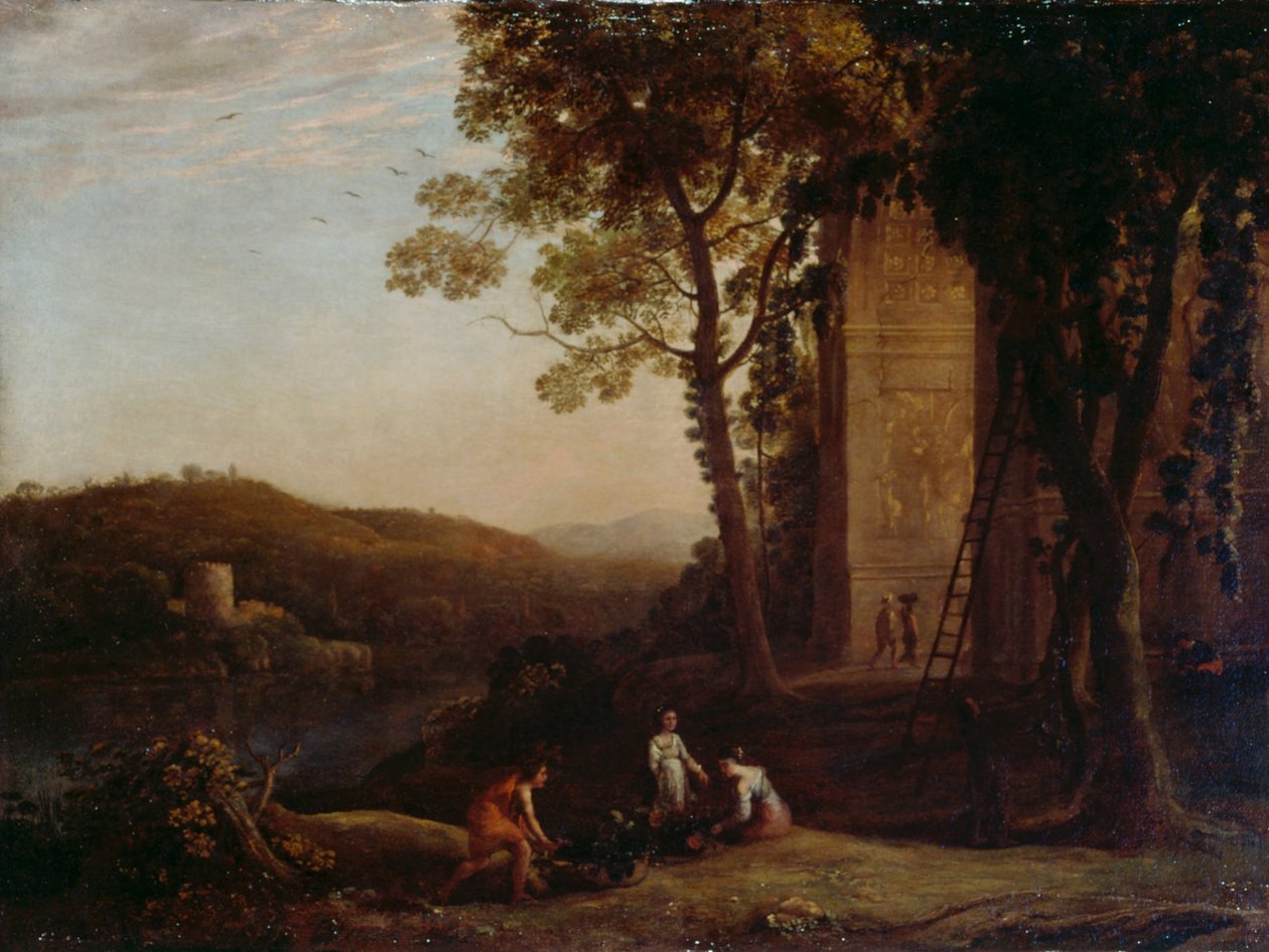 Å samle druer av Claude Lorrain