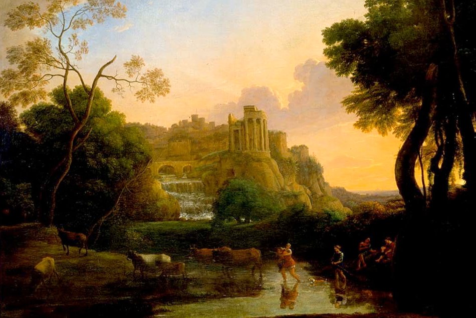 Ideell utsikt over Tivoli av Claude Lorrain