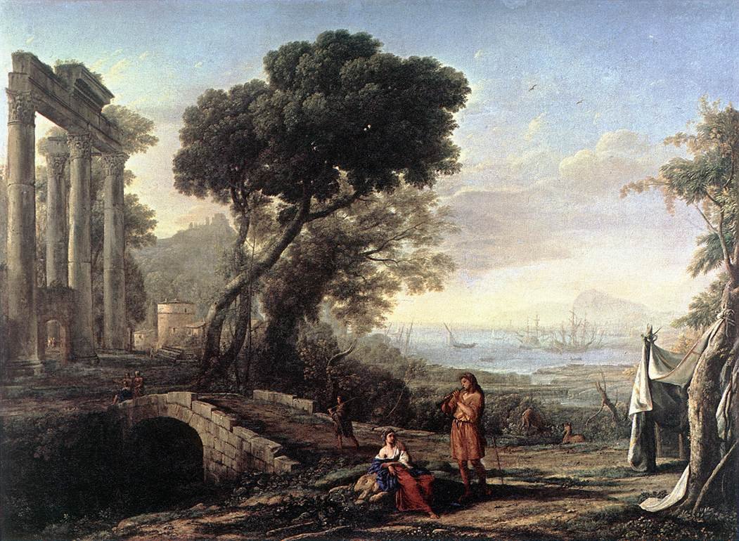 Italiensk kystlandskap av Claude Lorrain