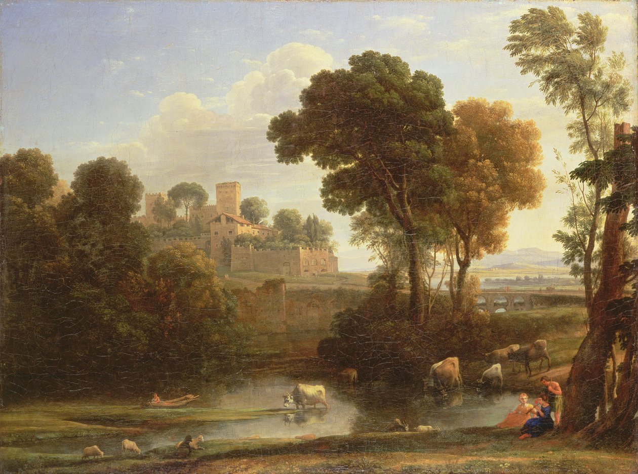 Italiensk landskap, 1648 av Claude Lorrain