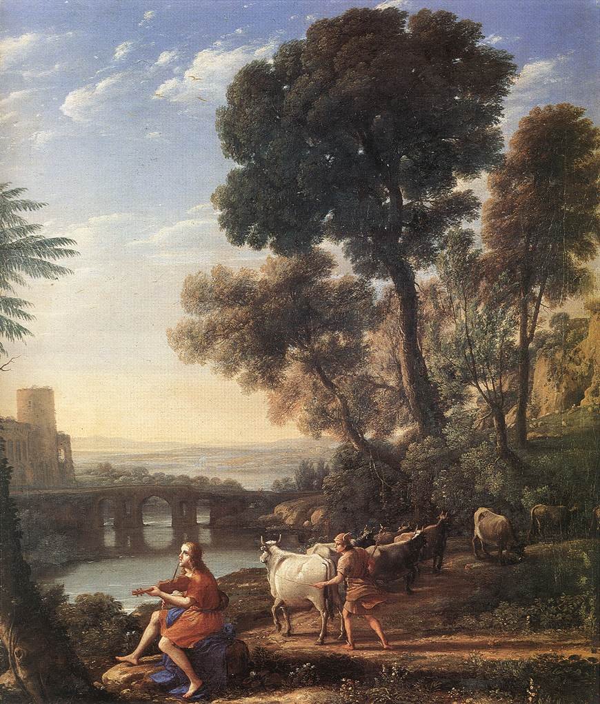 Landskap med Apollo som vokter Admetus flokker av Claude Lorrain