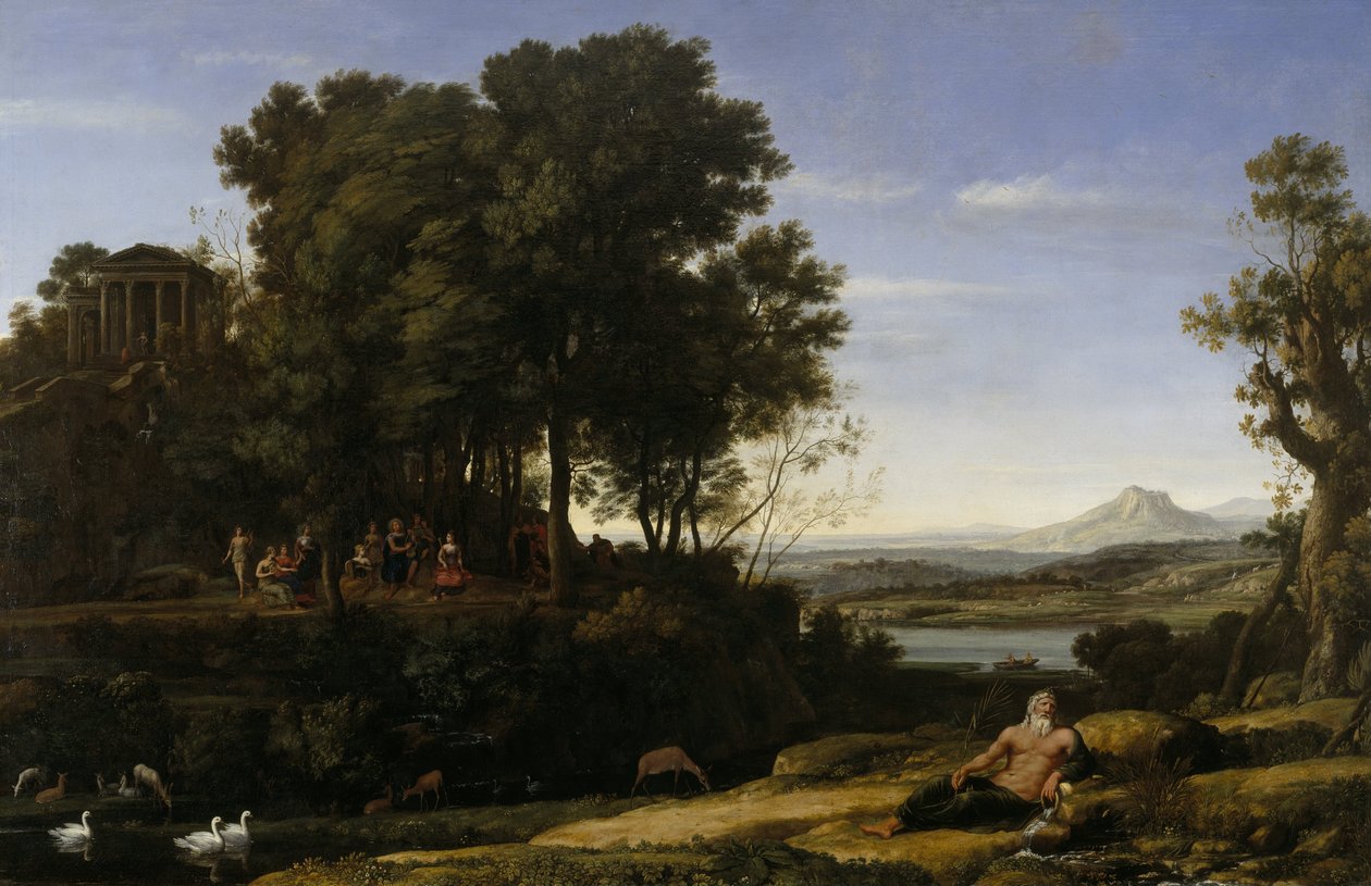 Landskap med Apollo og musene av Claude Lorrain