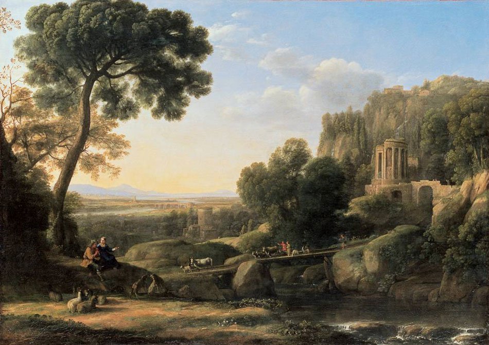 Landskap med hyrder av Claude Lorrain