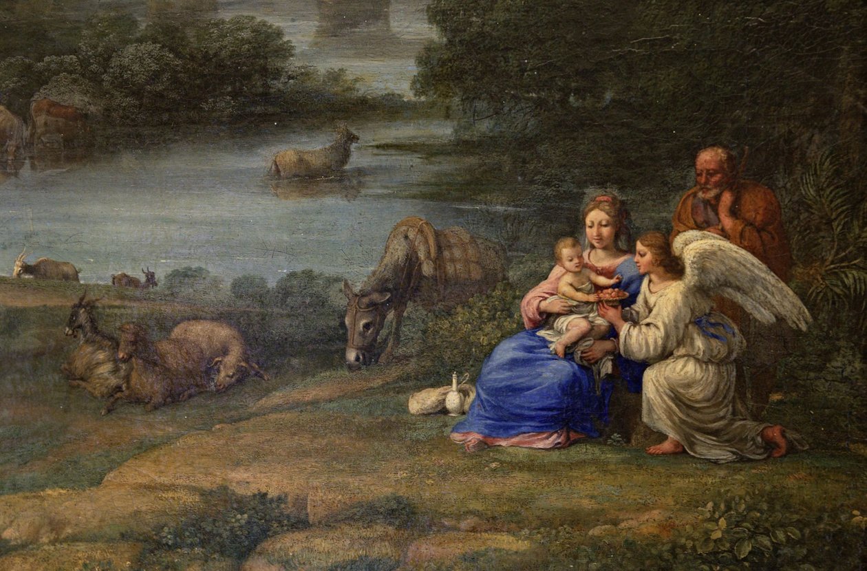 Landskap med resten på flyet til Egypt av Claude Lorrain