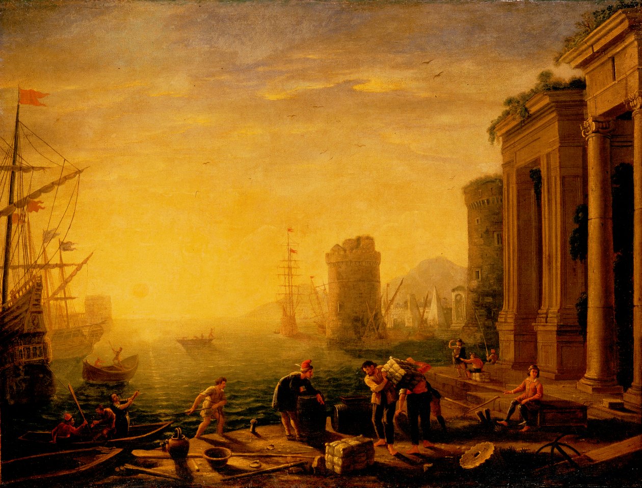 Morgen i havnen av Claude Lorrain