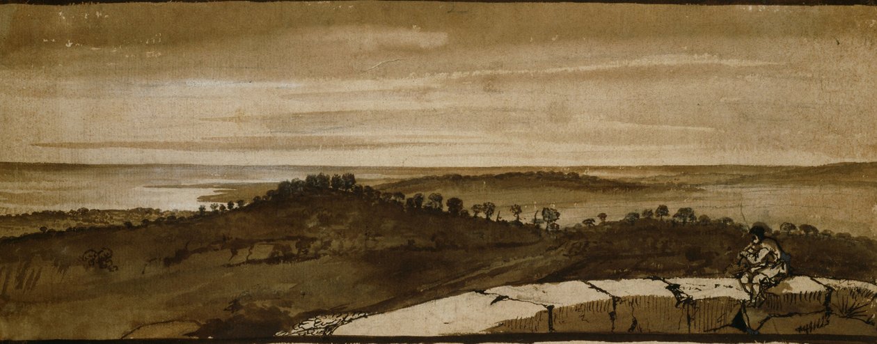 Panorama fra Sasso av Claude Lorrain