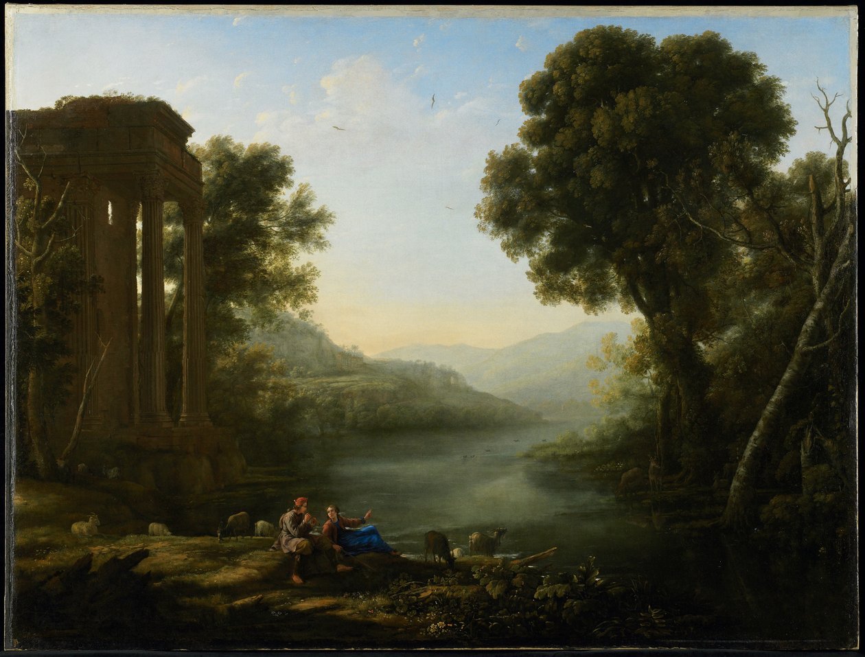 Pastoralt landskap, 1638 av Claude Lorrain