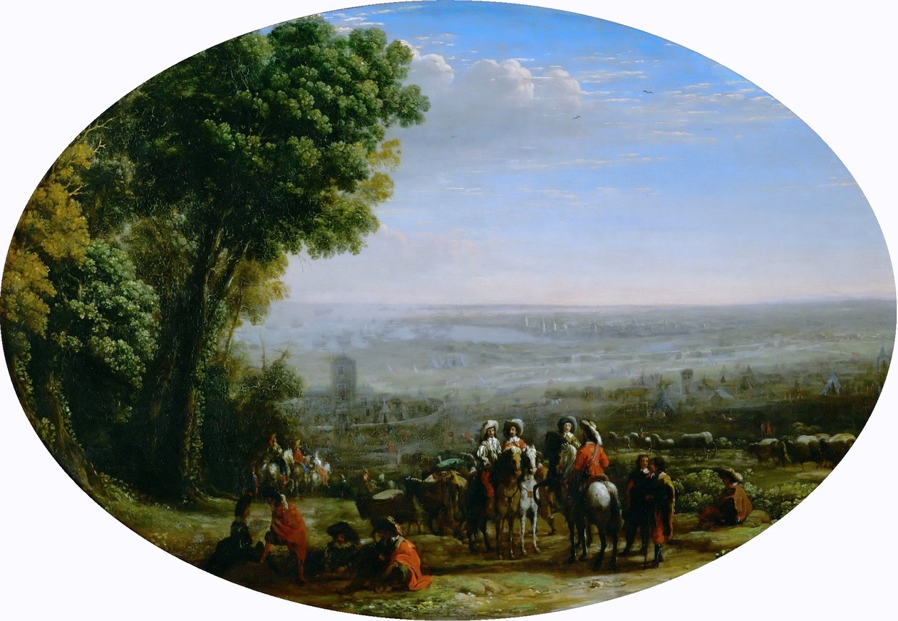 Beleiring av La Rochelle av Louis XIII av Claude Lorrain