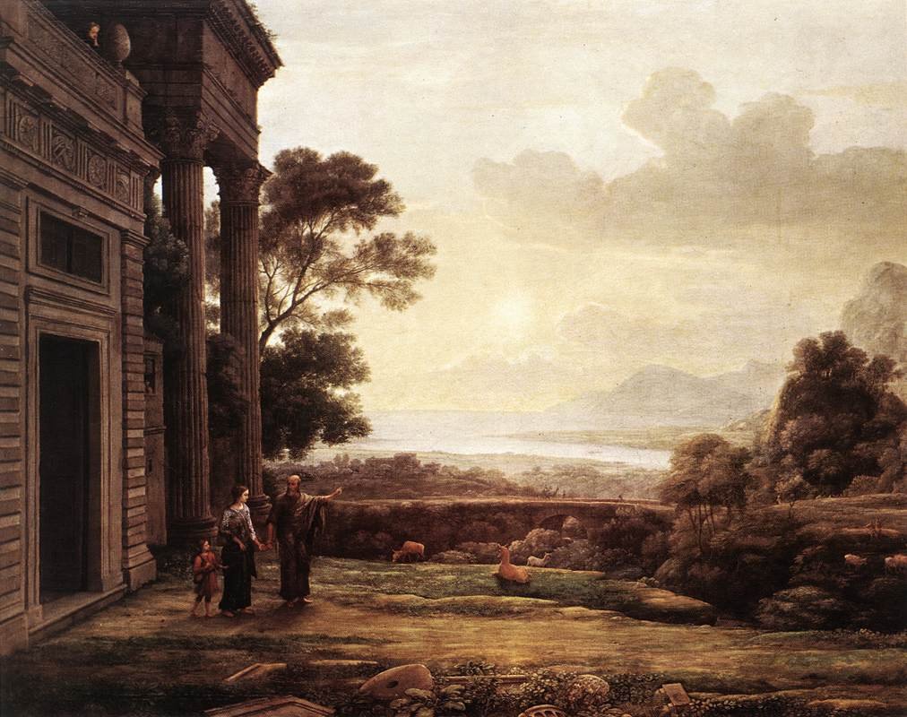 Utvisning av Hagar av Claude Lorrain