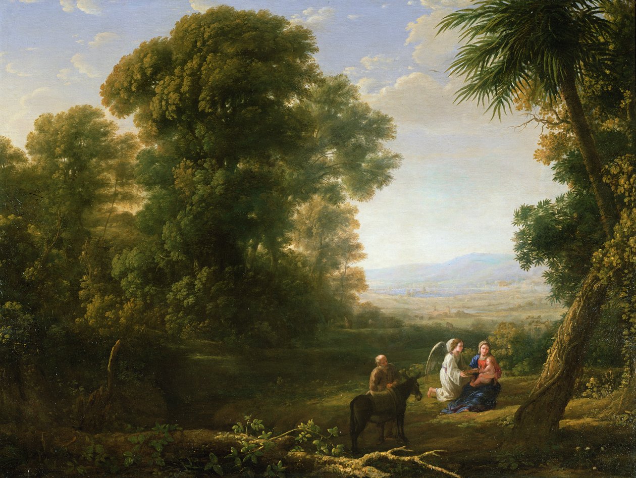 Resten på flukten til Egypt, 1635-6 av Claude Lorrain