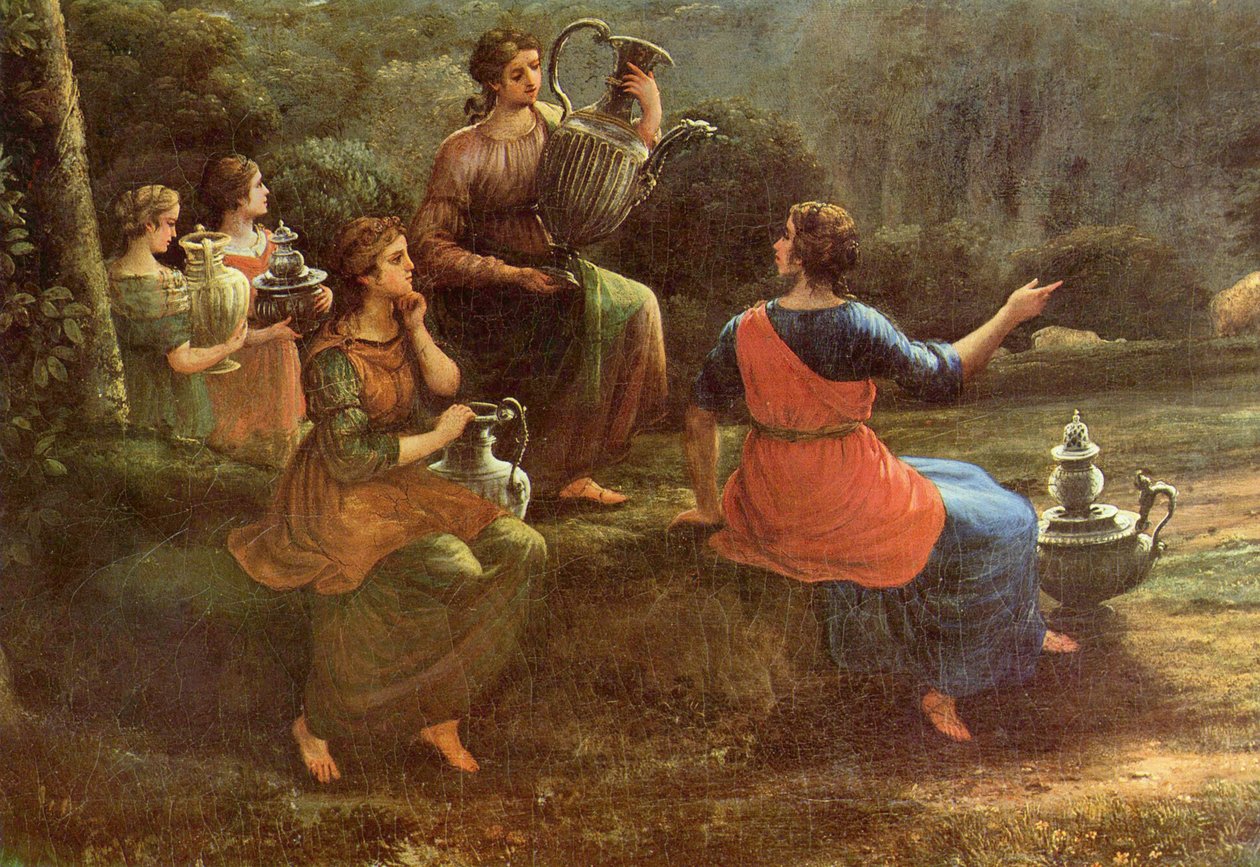 Vedute fra Delphi med en prosesjon av ofre av Claude Lorrain
