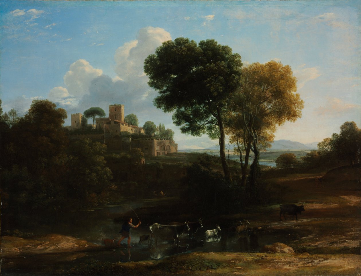 Villa i den romerske Campagna av Claude Lorrain