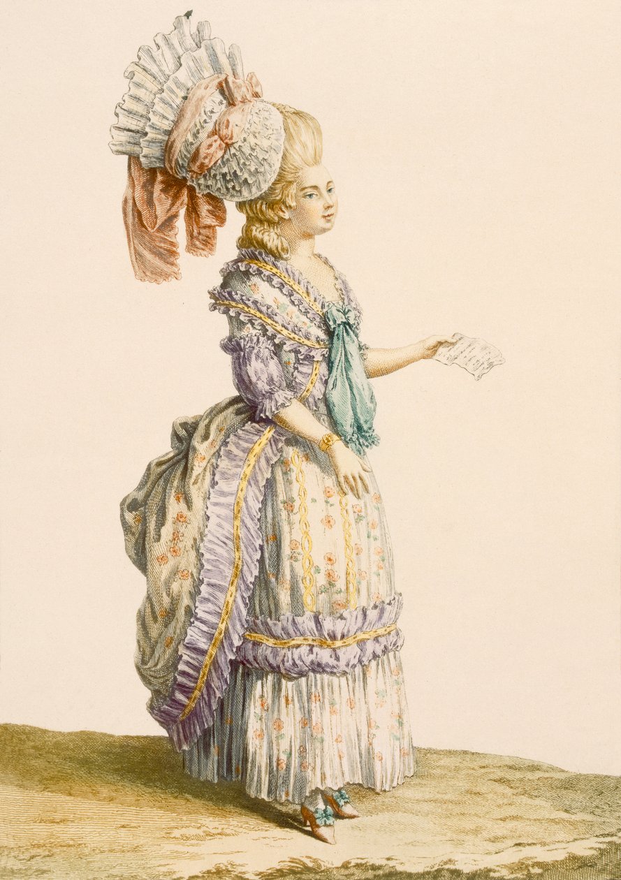 Polanaise negligee, gravert av Le Roy, fra 