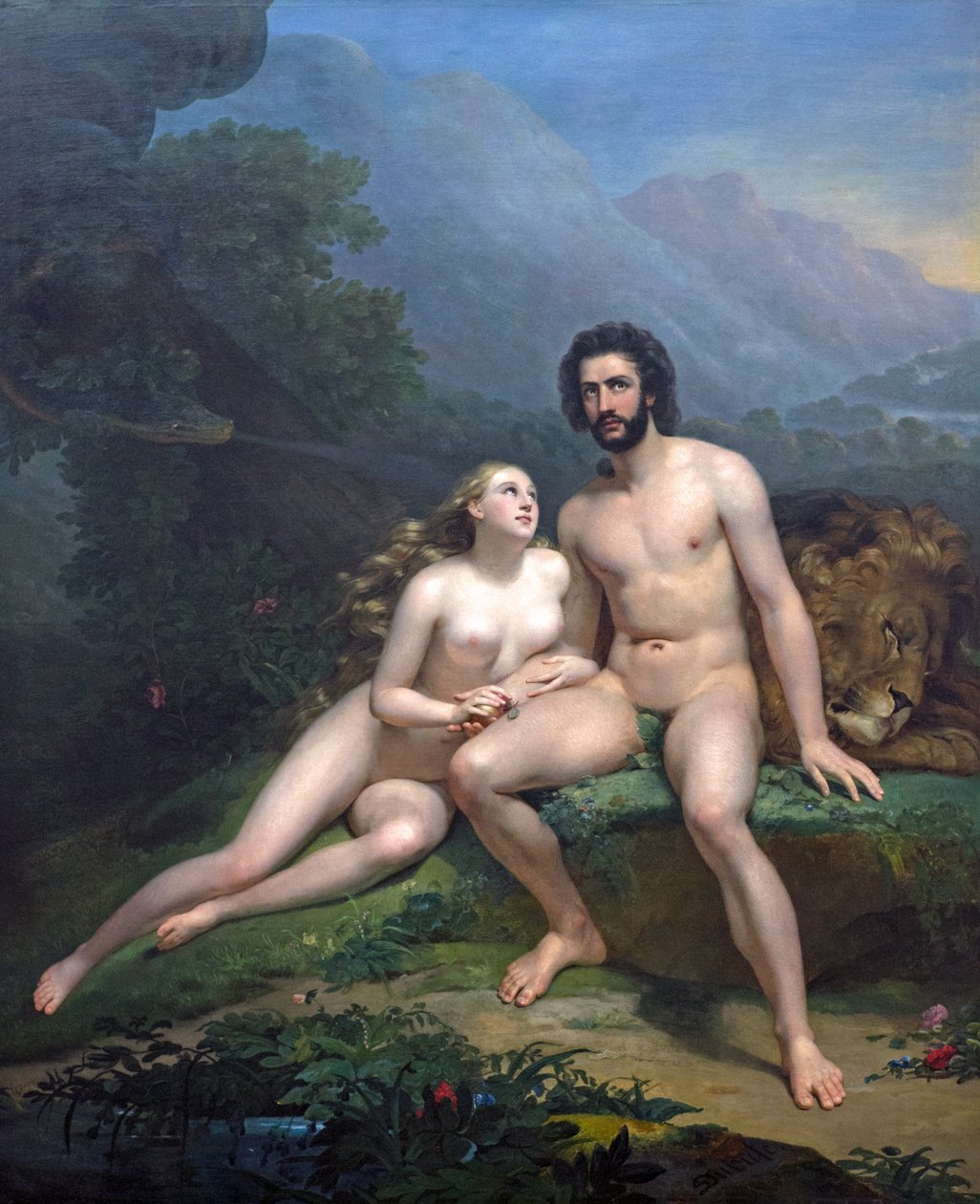 Mann og Eva av Claude-Marie Dubufe