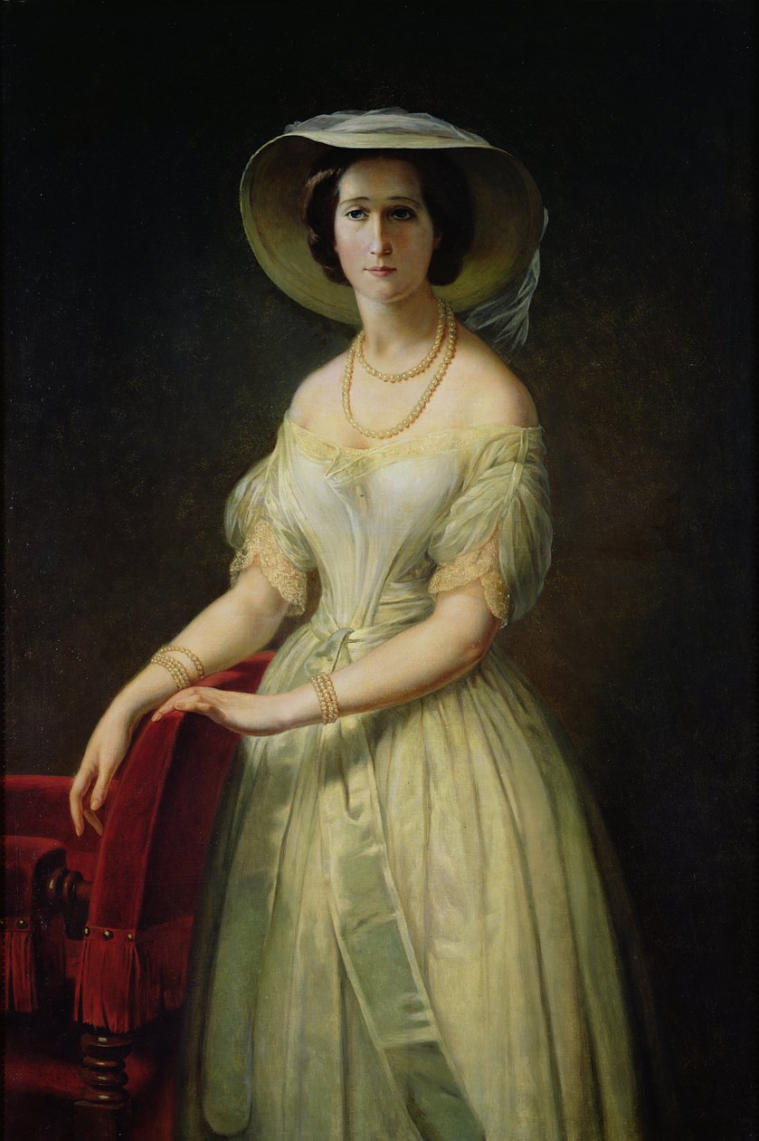 Keiserinne Eugenie (1826-1920) ca. 1853 av Claude Marie Dubufe