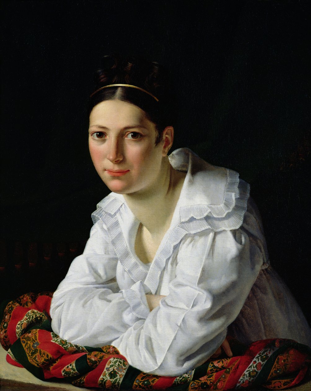 Madama Claude Marie Dubufe (1793-1837) 1818 av Claude Marie Dubufe