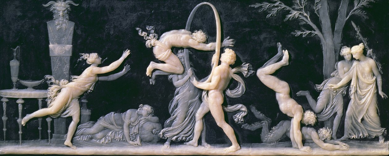 Bacchanalian spill av Claude Michel Clodion