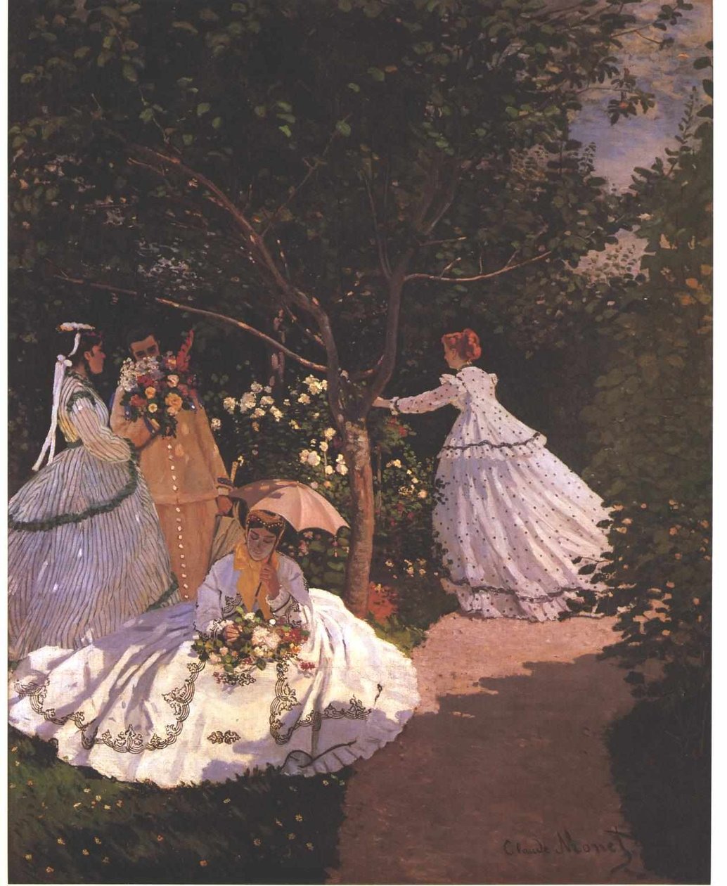 Femmes au jardin Engelsk: Women in the Garden Engelsk: 1 Frauen im Garten av Claude Monet