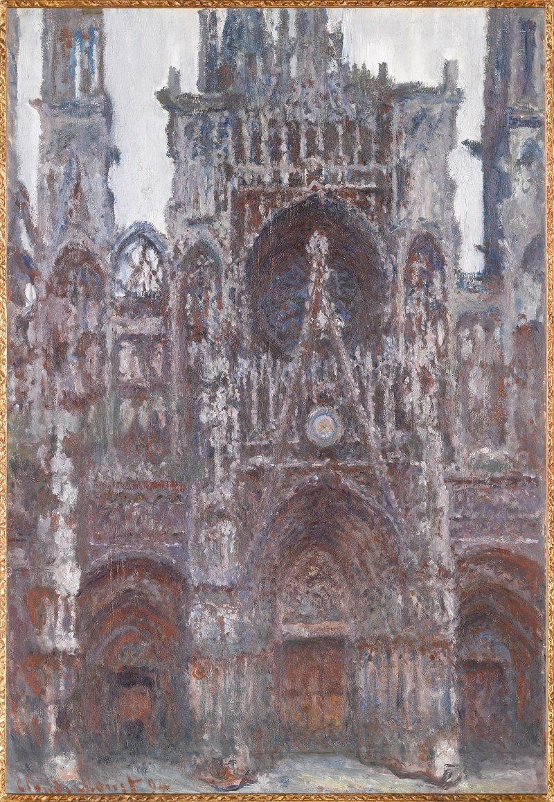 Rouen katedral. Portalen sett forfra, Harmonie brunen av Claude Monet