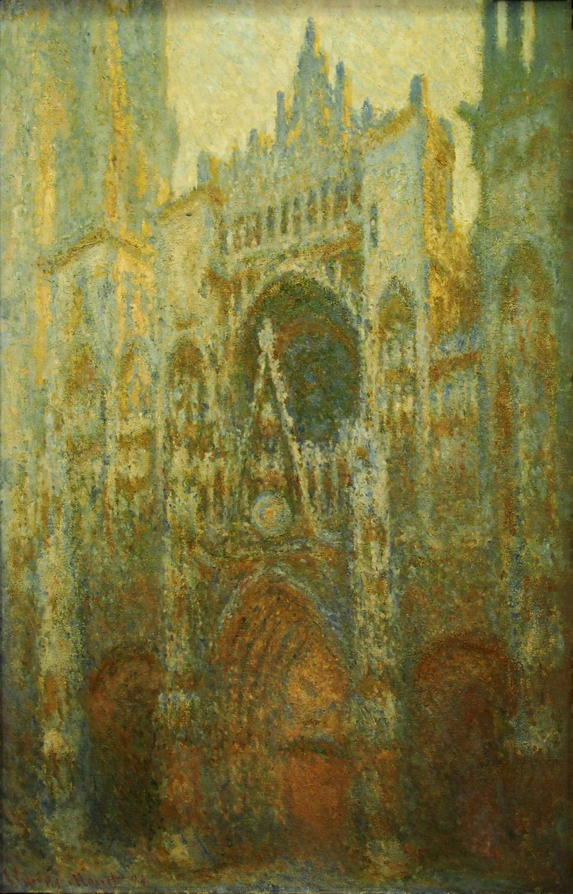 Rouen katedral. Francais: Cattedrale di Rouen Deutsch: Kathedrale von Rouen av Claude Monet