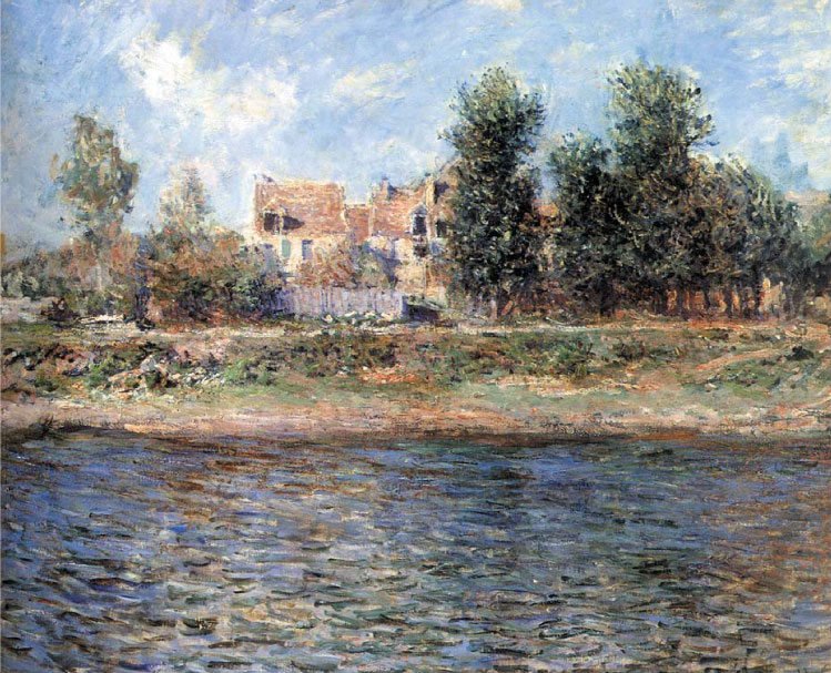 The Bank of the Seinen English: Banks of the SenanFrancais: Le berge de La Seinen av Claude Monet