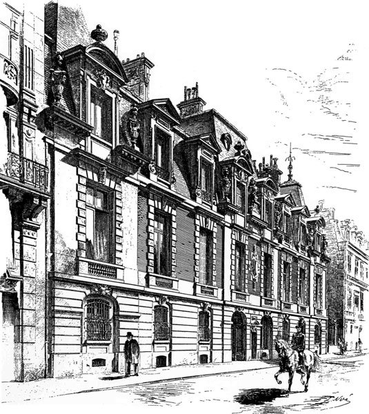 64 RUE DE LISBONNE Facade - 1878 - Hjemmet til Ernest og Alice Horschede av Claude Monet