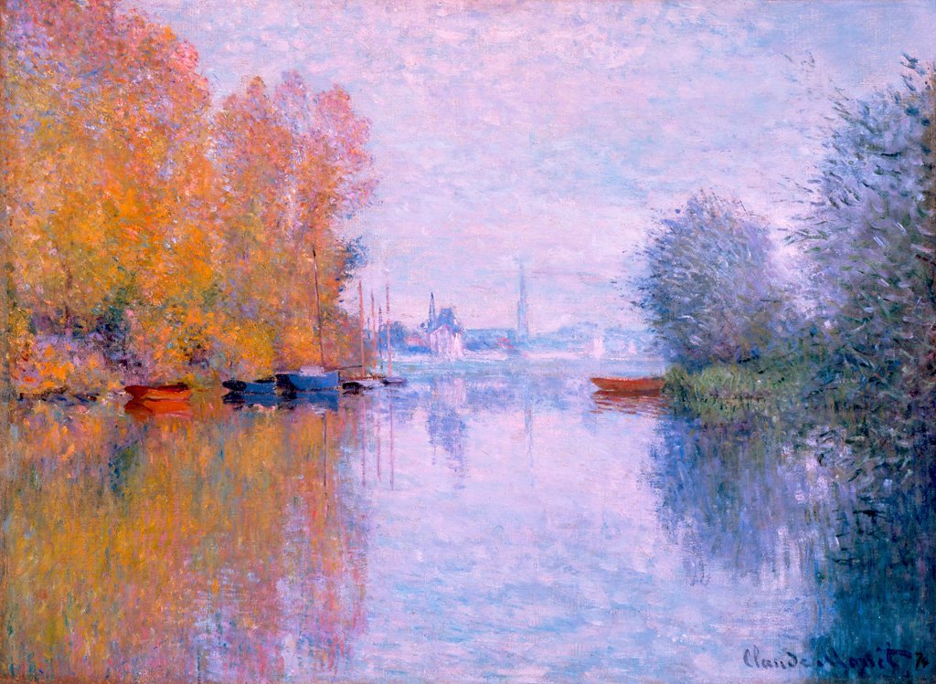 Høst på Seinen, Argenteuil av Claude Monet
