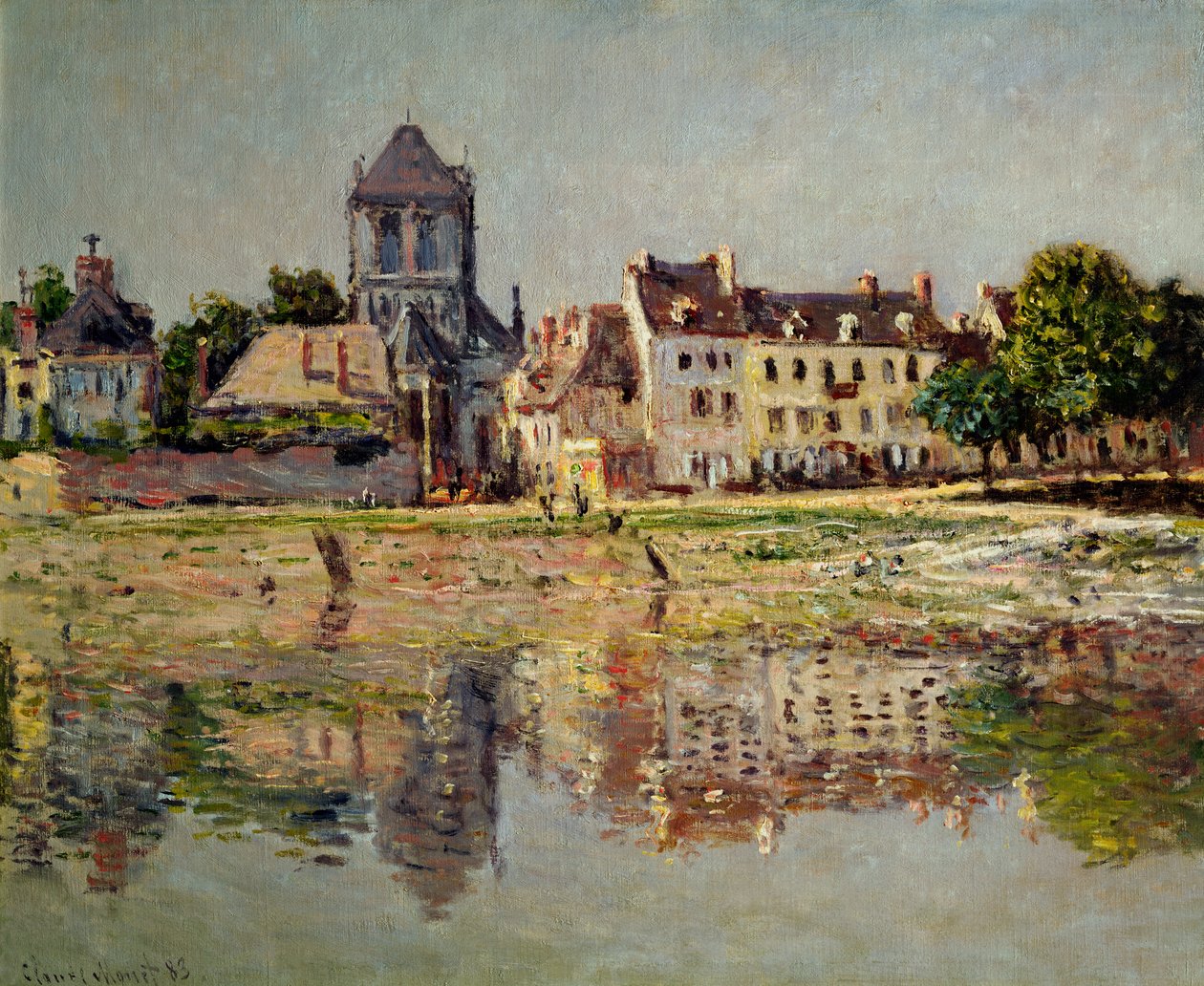 Ved elven ved Vernon, 1883 av Claude Monet