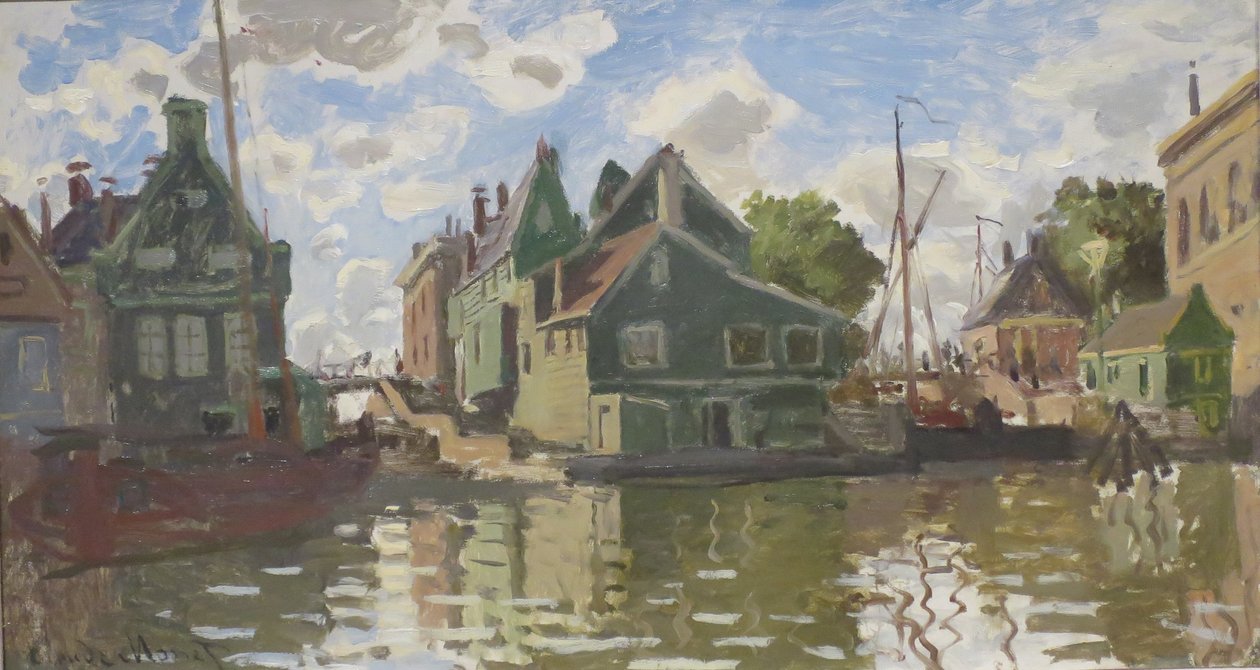 Kanal i Zaandam av Claude Monet