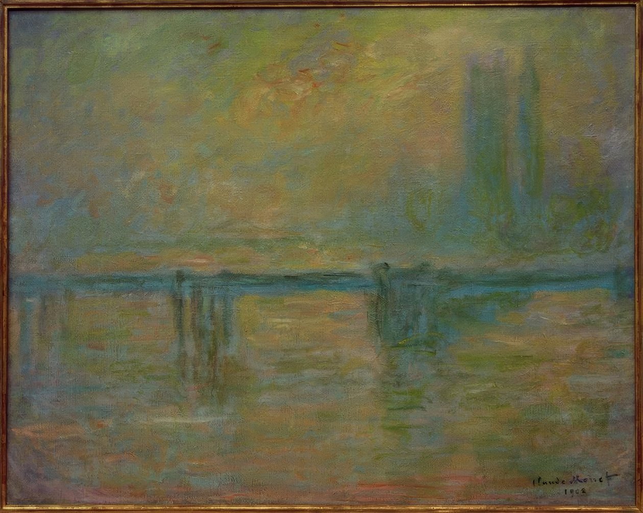 Charing Cross Bridge, brouillard av Claude Monet