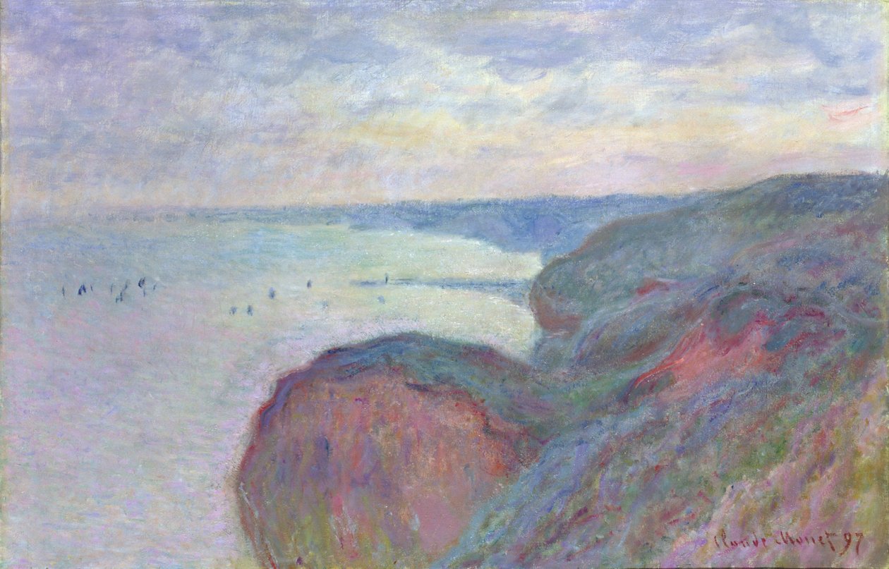 Klipper nær Dieppe, 1897 av Claude Monet