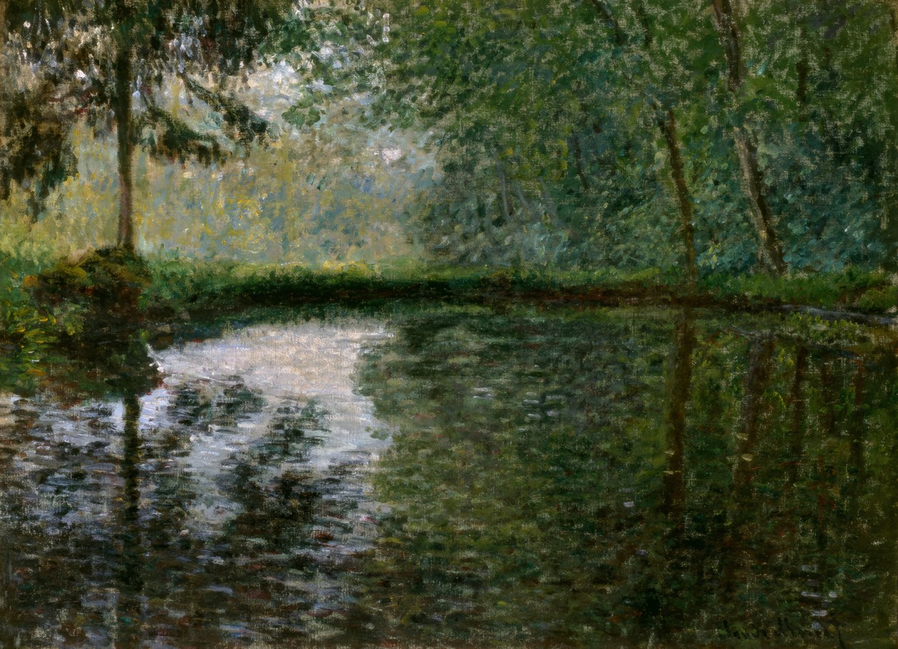 Hjørne av dammen ved Montgeron av Claude Monet